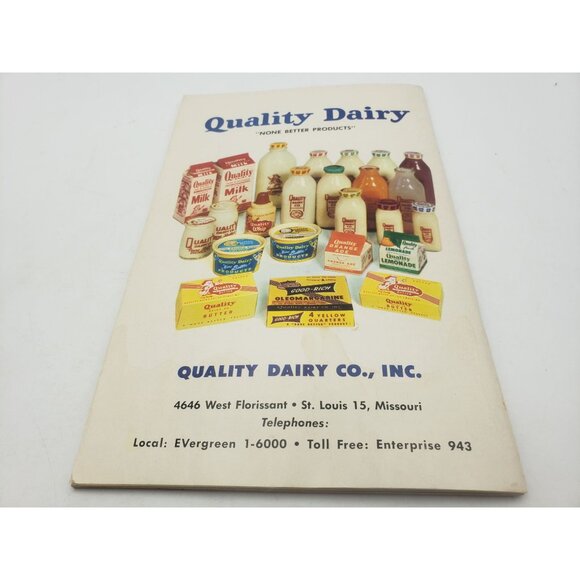 Quality Dairy Recipes Cookbook Vintage 1954 - Picture 8 of 9